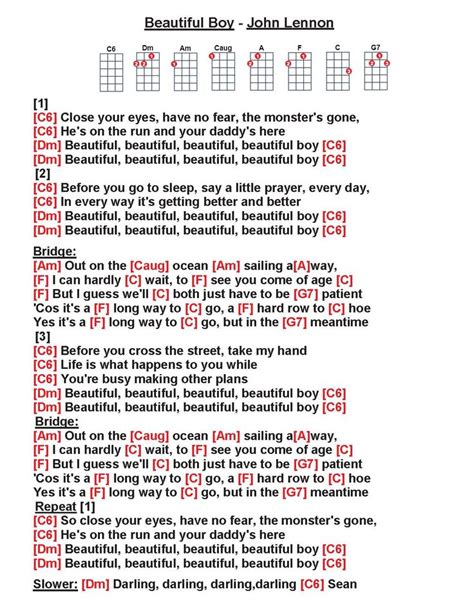 Get faster at matching terms. . Beautiful boy chords